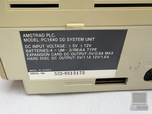 Amstrad PC1640, photograph 10 of 10