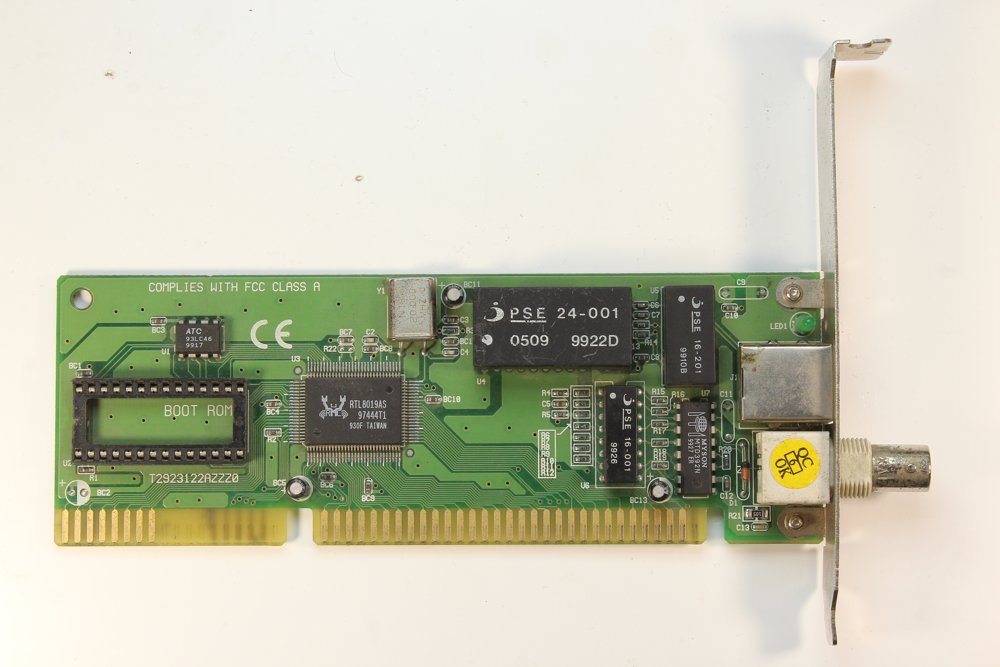Unknown RealTek 8019AS (NE2000 clone)