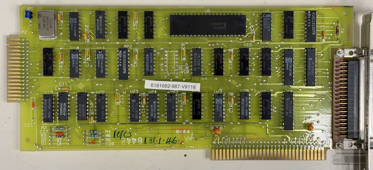 IBM XT Floppy Controller, photograph 1 of 2