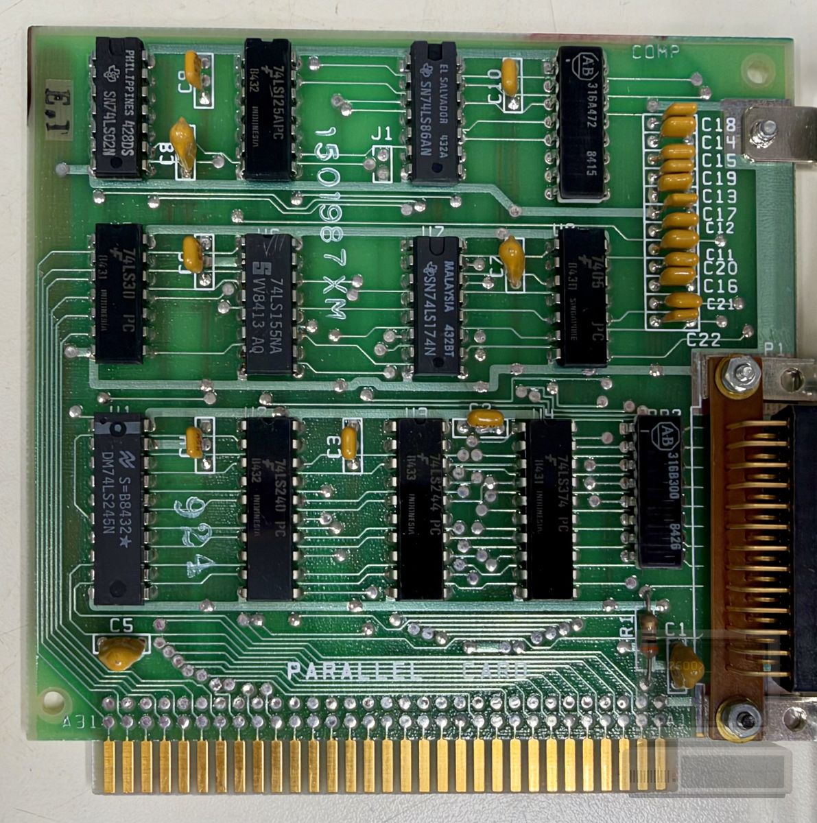 IBM Parallel Card, photograph 1 of 2