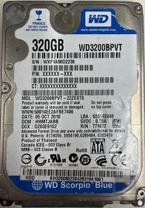 Western Digital WD3200BPVT